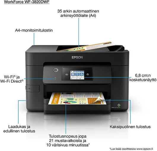 Epson WorkForce Pro WF-3820DW -värimustesuihkutulostin