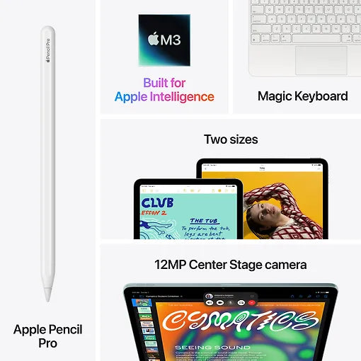 Apple iPad Air 13" M3 256 Gt WiFi + 5G 2025, tähtiharmaa (MCJ54)