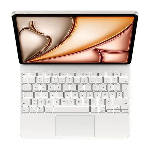 Apple Magic Keyboard 13" iPad Airille (M3) näppäimistö ja suoja, valkoinen (MDFW4