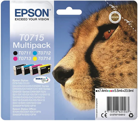 Epson T0715 Multipack, 4- väriä, mustekasetti