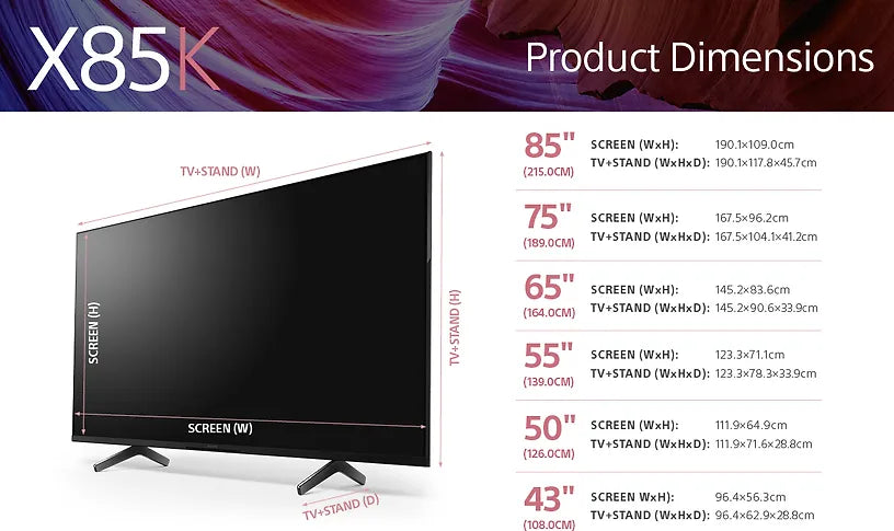 Sony KD-55X85K 55" 4K LED Google TV