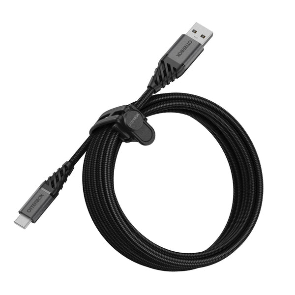 Otterbox USB-A - USB-C -kaapeli, musta (3m)
