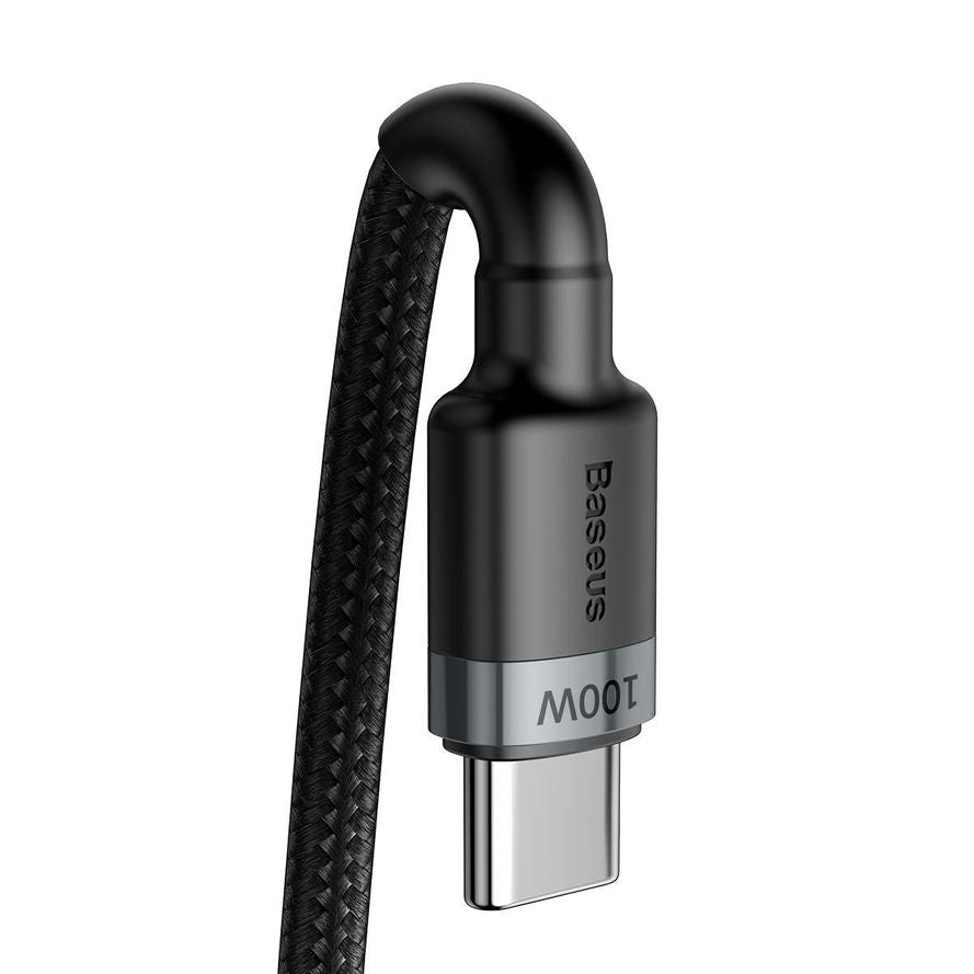 Baseus USB-C – USB-C-kaapeli, 100w musta (2,0m)