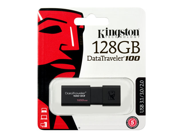Kingston 128GB DataTraveler 70 -muistitikku, USB 3.2 Gen1 USB-A, musta
